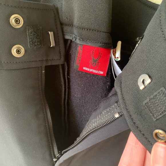 Spyder Kids Ski Racing Dowhill Skiing Snow Pants bibs Size 12 - Picture 10 of 12